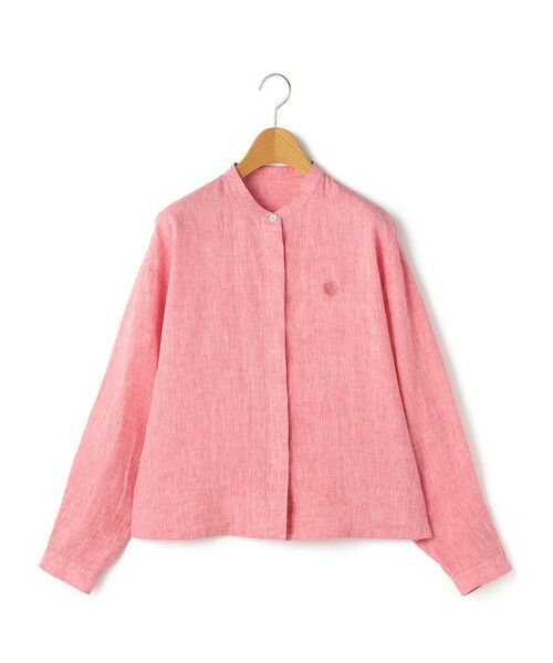 SCAPA Lサイズ / スキャパエルサイズ シャツ・ブラウス | リノシャンブレースタンドカラーブラウス（レッド）