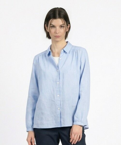 SCAPA Lサイズ / スキャパエルサイズ シャツ・ブラウス | リノシャンブレーシャツカラーブラウス | 詳細3