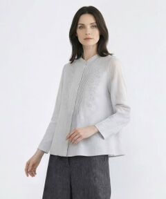 SCAPA Lサイズ / スキャパエルサイズ シャツ・ブラウス | リノエンブロイダリー前開きブラウス