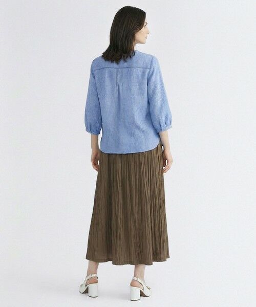 SCAPA Lサイズ / スキャパエルサイズ シャツ・ブラウス | リノエンブロイダリー5分袖ブラウス | 詳細2