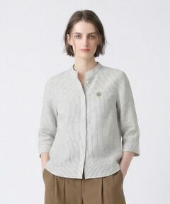 SCAPA Lサイズ / スキャパエルサイズ シャツ・ブラウス | リノストライプスタンドカラーブラウス