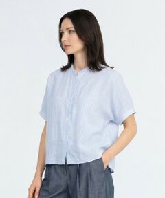 SCAPA Lサイズ / スキャパエルサイズ シャツ・ブラウス | リノストライプフリルカラーブラウス