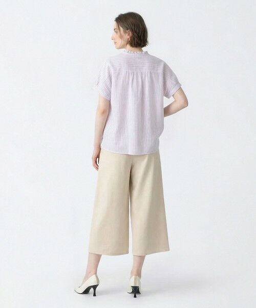 SCAPA Lサイズ / スキャパエルサイズ シャツ・ブラウス | リノストライプフリルカラーブラウス | 詳細9