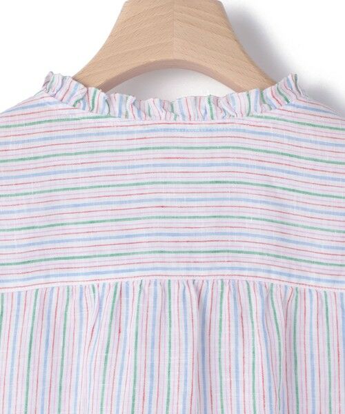 SCAPA Lサイズ / スキャパエルサイズ シャツ・ブラウス | リノストライプフリルカラーブラウス | 詳細13