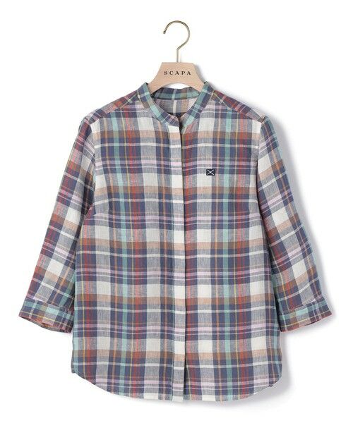 SCAPA Lサイズ / スキャパエルサイズ シャツ・ブラウス | リノマドラススタンドカラーブラウス | 詳細5