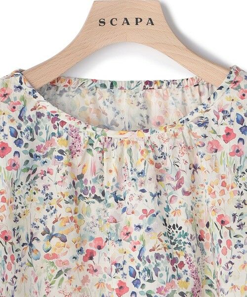 SCAPA Lサイズ / スキャパエルサイズ シャツ・ブラウス | 【ＷＥＢ先行販売】 Liberty Printコロールカットソー | 詳細2