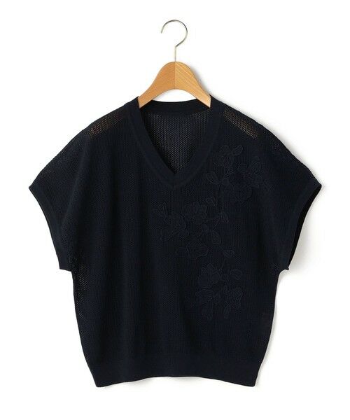 SCAPA Lサイズ / スキャパエルサイズ ニット・セーター | シアーメッシュニット（ネイビー）