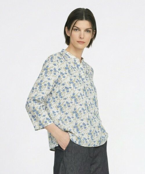 SCAPA Lサイズ / スキャパエルサイズ カットソー | Liberty Print ギルドジャージ衿付きカットソー | 詳細3