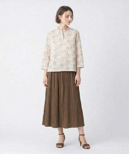 SCAPA Lサイズ / スキャパエルサイズ カットソー | Liberty Print ギルドジャージ衿付きカットソー | 詳細4