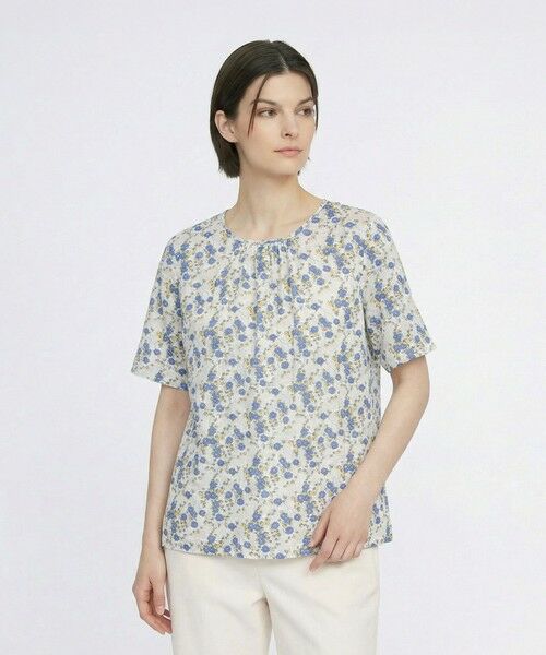 SCAPA Lサイズ / スキャパエルサイズ カットソー | Liberty Print ギルドジャージシャーリングカットソー（ブルー）