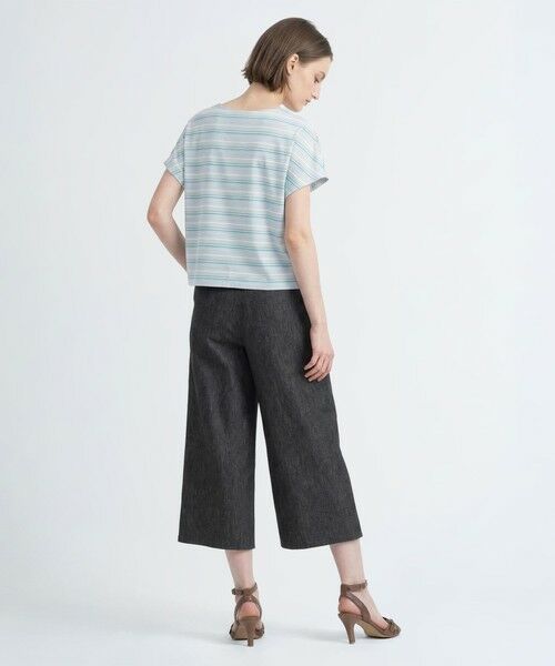 SCAPA Lサイズ / スキャパエルサイズ カットソー | ラメボーダーフレンチスリーブカットソー | 詳細2