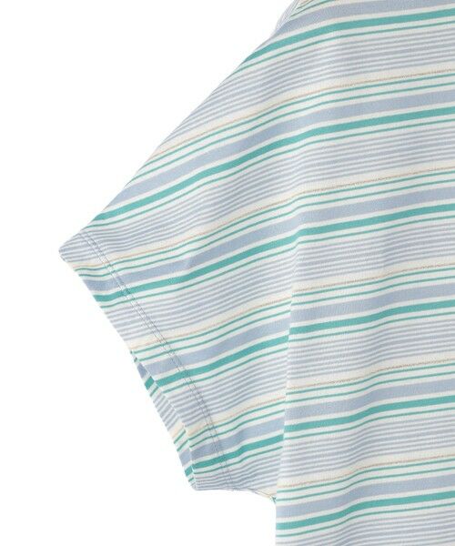 SCAPA Lサイズ / スキャパエルサイズ カットソー | ラメボーダーフレンチスリーブカットソー | 詳細7