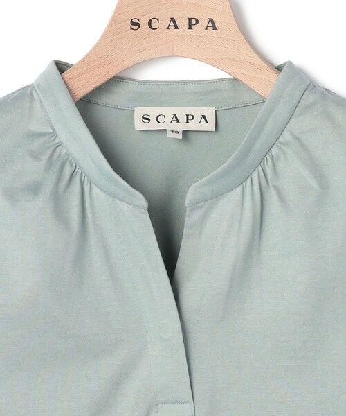 SCAPA Lサイズ / スキャパエルサイズ カットソー | ソフトシルケット衿付きカットソー | 詳細3