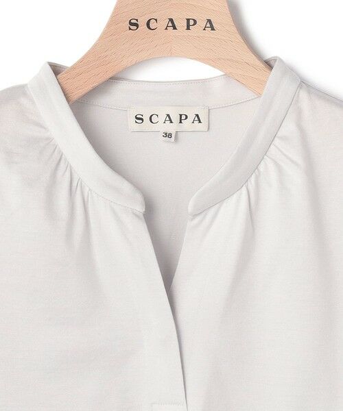 SCAPA Lサイズ / スキャパエルサイズ カットソー | ソフトシルケット衿付きカットソー | 詳細7
