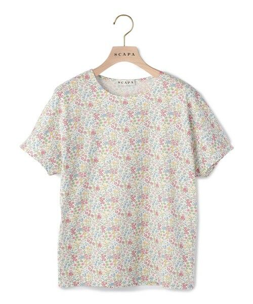 SCAPA Lサイズ / スキャパエルサイズ カットソー | 【ＷＥＢ先行販売】 Liberty Printシャインカットソー（レッド）