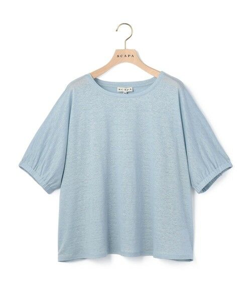 SCAPA Lサイズ / スキャパエルサイズ カットソー | シルケットリノカットソー（ライトブルー）