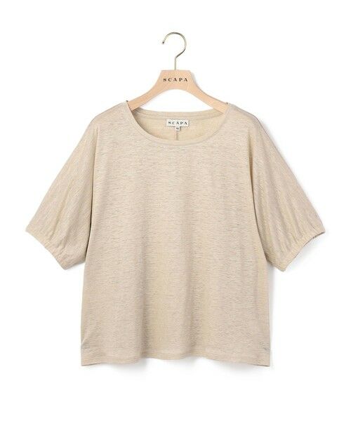 SCAPA Lサイズ / スキャパエルサイズ カットソー | シルケットリノカットソー（ベージュ）