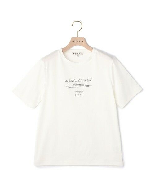 SCAPA Lサイズ / スキャパエルサイズ カットソー | エンブロスムースメッセージカットソー | 詳細12