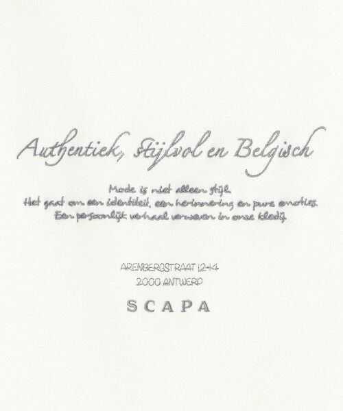 SCAPA Lサイズ / スキャパエルサイズ カットソー | エンブロスムースメッセージカットソー | 詳細13