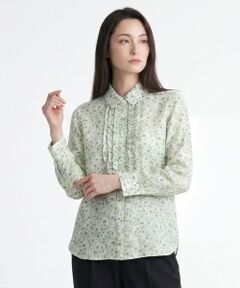 SCAPA Lサイズ / スキャパエルサイズ シャツ・ブラウス | ブルジョンフルールフリルブラウス