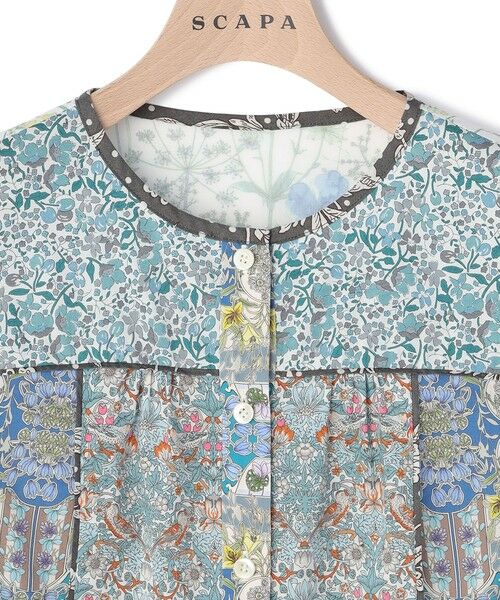 SCAPA Lサイズ / スキャパエルサイズ シャツ・ブラウス | Liberty Printパッチワーク２ブラウス | 詳細5