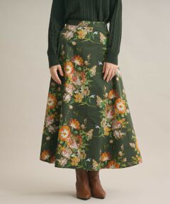 SCAPA Lサイズ / スキャパエルサイズ ミニ・ひざ丈スカート | ビンダコットンフラワースカート