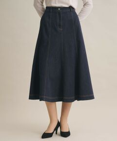 SCAPA Lサイズ / スキャパエルサイズ ミニ・ひざ丈スカート | ライトデニムスカート