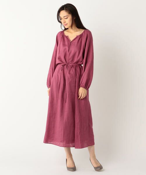 セール ウォッシュリネンワンピース ドレス Scapa スキャパ ファッション通販 タカシマヤファッションスクエア