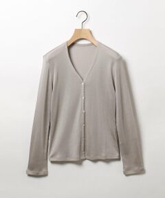 SCAPA / スキャパ カットソー | トリアセリブカットソーカーディガン