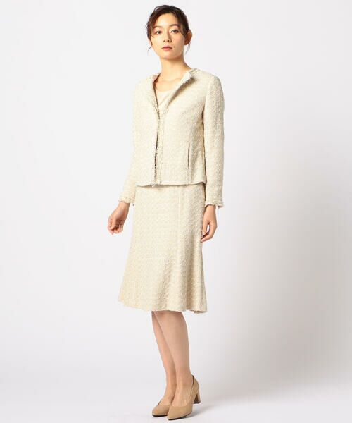 SCAPA / スキャパ ミニ・ひざ丈スカート | ストレッチミックススカート | 詳細3