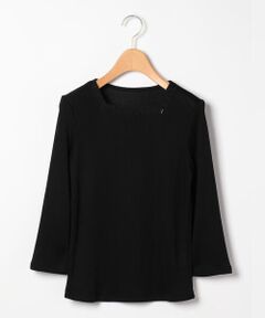 SCAPA / スキャパ カットソー | トリアセリブスクエアネックカットソー