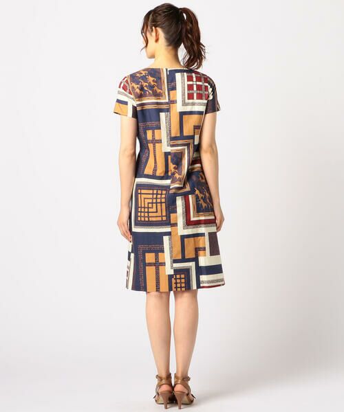 セール ラッティハーネスプリントワンピース ドレス Scapa スキャパ ファッション通販 タカシマヤファッションスクエア