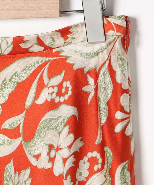 SCAPA / スキャパ ミニ・ひざ丈スカート | ビンダフローラルサテンスカート | 詳細7