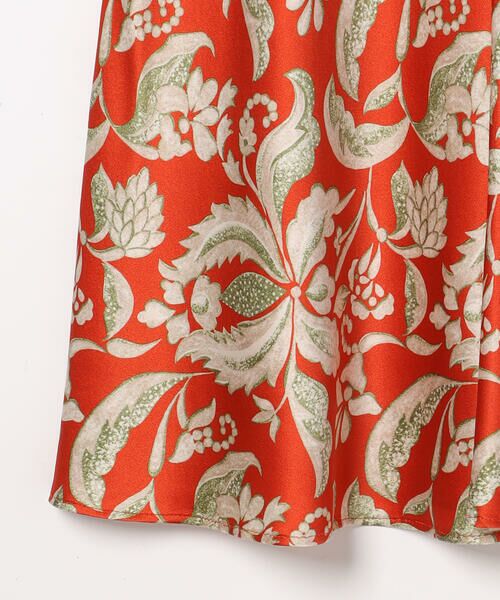 SCAPA / スキャパ ミニ・ひざ丈スカート | ビンダフローラルサテンスカート | 詳細8