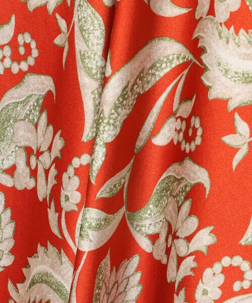 SCAPA / スキャパ ミニ・ひざ丈スカート | ビンダフローラルサテンスカート | 詳細9