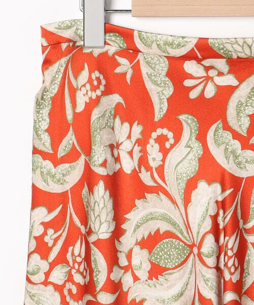 SCAPA / スキャパ ミニ・ひざ丈スカート | ビンダフローラルサテンスカート | 詳細6