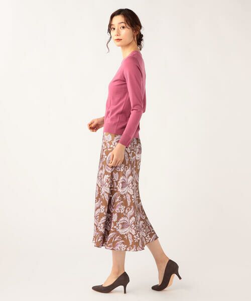 SCAPA / スキャパ ミニ・ひざ丈スカート | ビンダフローラルサテンスカート | 詳細11