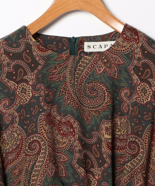 SCAPA / スキャパ ドレス | ウールサラサプリントワンピース | 詳細5