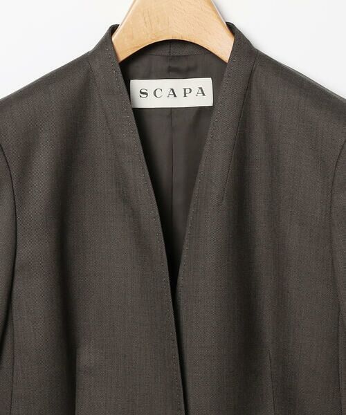 SCAPA / スキャパ テーラードジャケット | ウールシャンブレージャケット | 詳細3