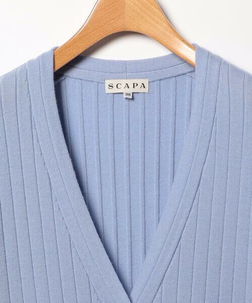 SCAPA / スキャパ ニット・セーター | ポロウールロングニット | 詳細3