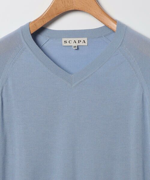 SCAPA / スキャパ ニット・セーター | ウールシルクVネックニット | 詳細5