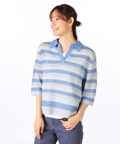 SCAPA / スキャパ ニット・セーター | テンダーリネンボーダーニット