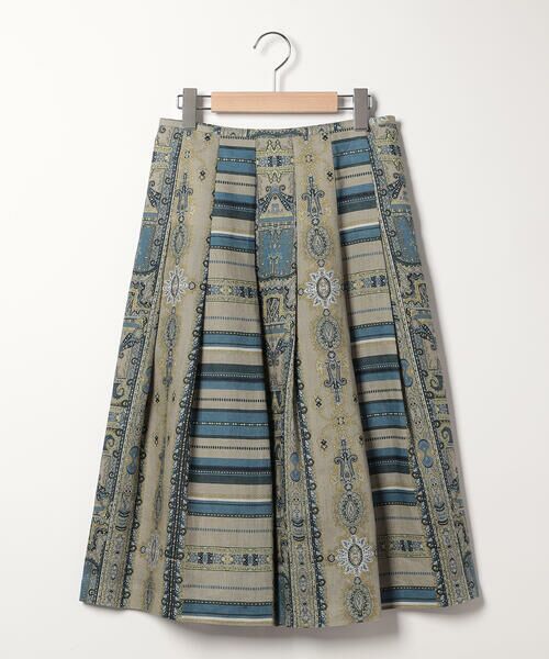 SCAPA / スキャパ ミニ・ひざ丈スカート | リネンサラサプリントスカート | 詳細4
