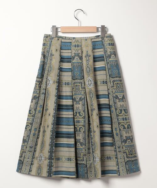 SCAPA / スキャパ ミニ・ひざ丈スカート | リネンサラサプリントスカート | 詳細5