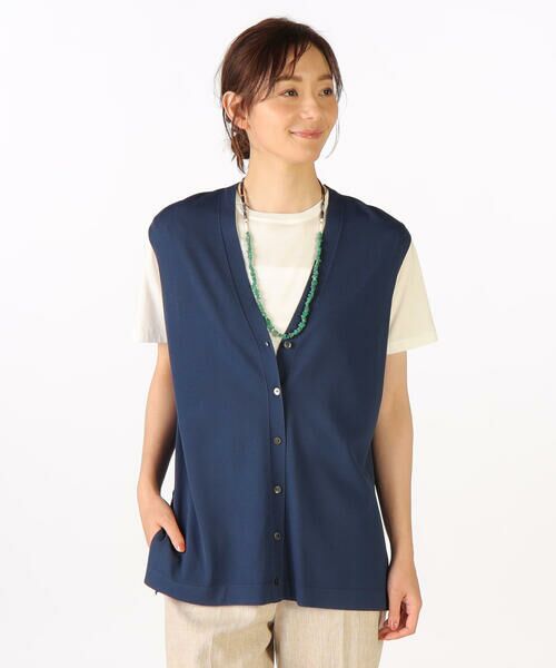 SCAPA / スキャパ ニット・セーター | ストレッチテンジクニット（ネイビー）