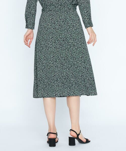 SCAPA / スキャパ ミニ・ひざ丈スカート | スモールリーフプリントスカート | 詳細3