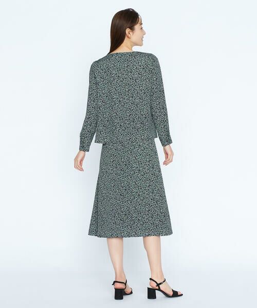 SCAPA / スキャパ ミニ・ひざ丈スカート | スモールリーフプリントスカート | 詳細6