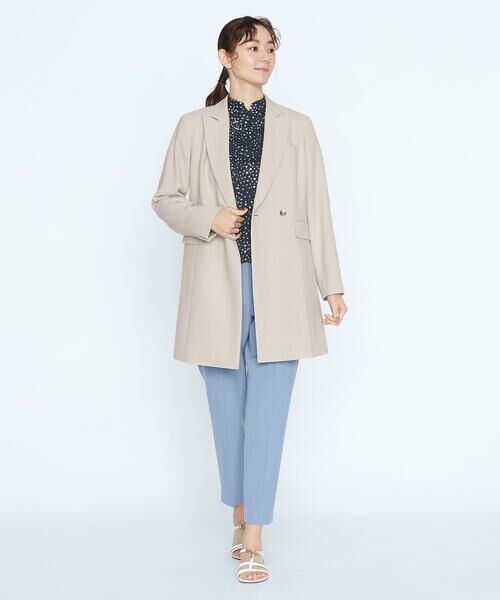 SCAPA / スキャパ テーラードジャケット | オックスストレッチロングジャケット | 詳細4