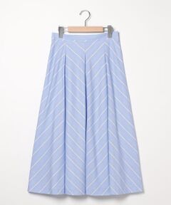 SCAPA / スキャパ ミニ・ひざ丈スカート | コットンストライプスカート