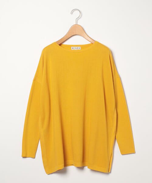 SCAPA / スキャパ ニット・セーター | ハイゲージヴェラオーバーサイズニット（イエロー）